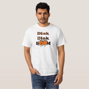 Camiseta Bombas de Naranja Grunge de Pickleball Gear Dink D