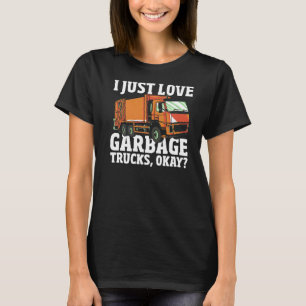 Camiseta Bombeo de la basura del conductor del camión que r