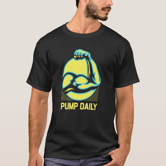 Camiseta Bombeo Humor Diario Gracioso de entrenamiento Gimn (Anverso)