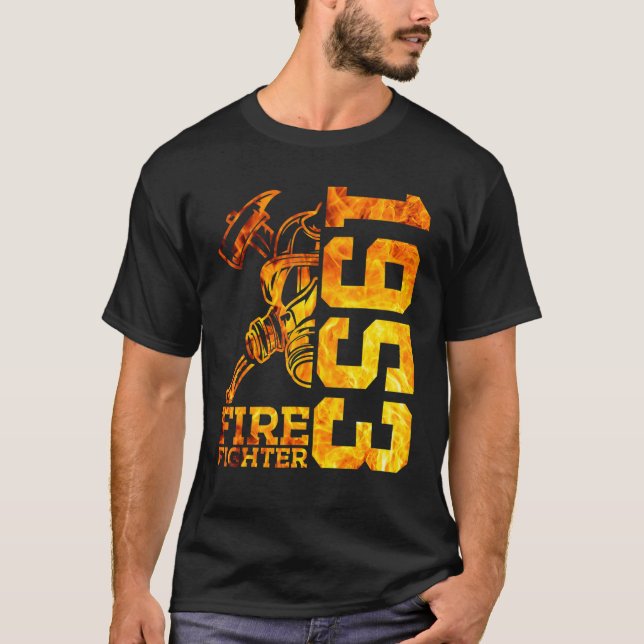 Camiseta Bombero 1953 69 años Bomba Brigada 69º Nacimiento (Anverso)