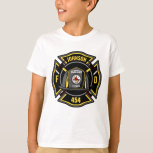 Camiseta Bombero ADD NAME Departamento de Bomberos Equipo d