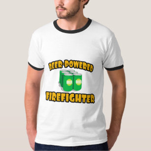 Camiseta Bombero alimentado por cerveza