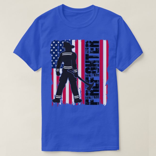 Camiseta Bombero americano 1 (Diseño del anverso)