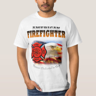 Camiseta Bombero americano dedicado al deber