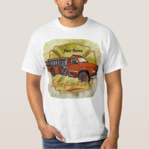 Camiseta bombero camión de bomberos maltés