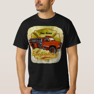 Camiseta bombero camión de bomberos maltés