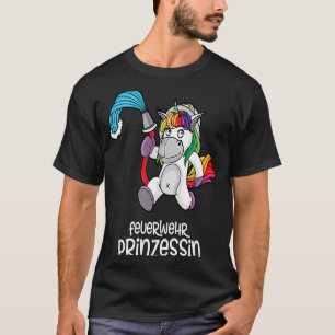 Camiseta Bombero Chica Unicornio