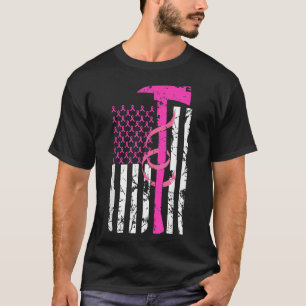Camiseta Bombero Concienciación sobre el cáncer de mama Ban