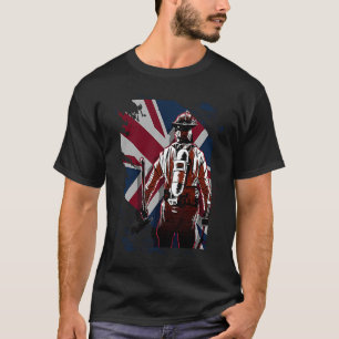 Camiseta Bombero Coraje de fuego Hombres de honor Hombres P