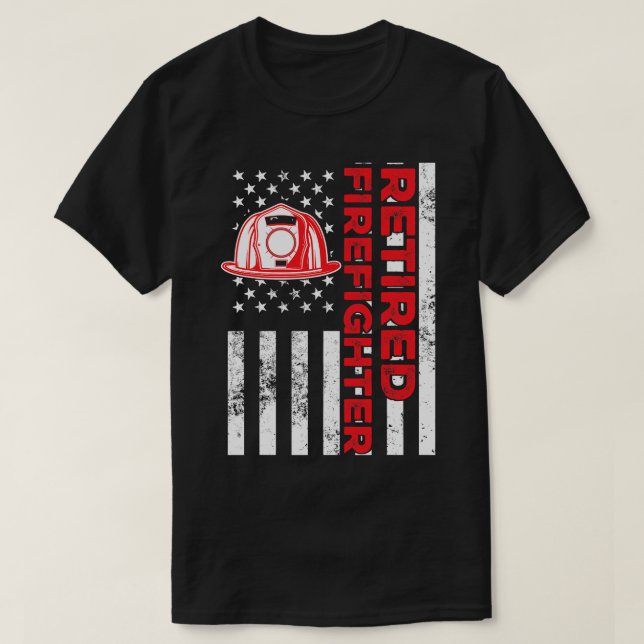 Camiseta Bombero de bombero jubilado bombero de Re (Diseño del anverso)