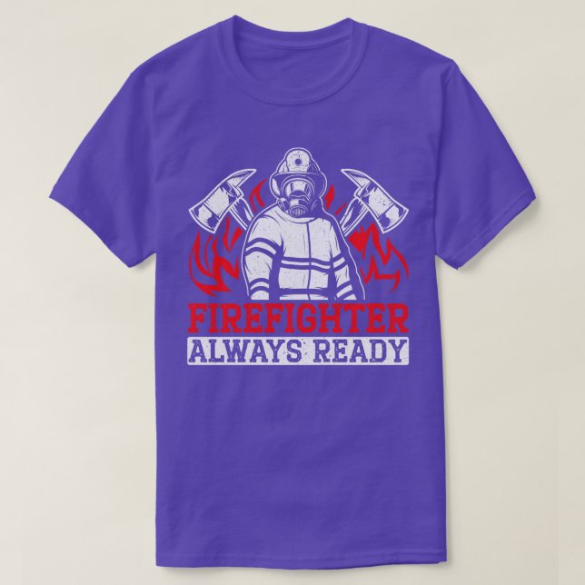 Camiseta Bombero de bomberos bombero de rescate de bomberos (Diseño del anverso)