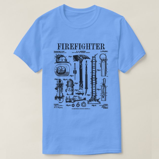 Camiseta Bombero de bomberos de bomberos de bombero de marc (Diseño del anverso)