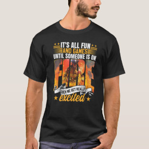 Camiseta Bombero de bomberos de la zona salvaje del Departa