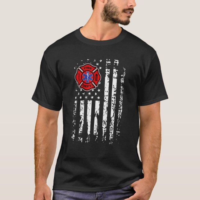 Camiseta Bombero de bomberos EMT El bombero EMS El regalo d (Anverso)