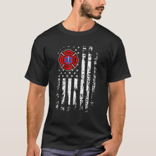 Camiseta Bombero de bomberos EMT regalo de la bandera estad
