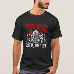 Camiseta Bombero de bomberos Héroe de rescate Camión de bom