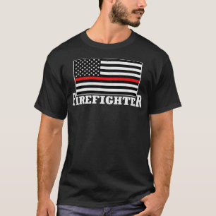 Camiseta Bombero de bomberos norteamericano contra bombero