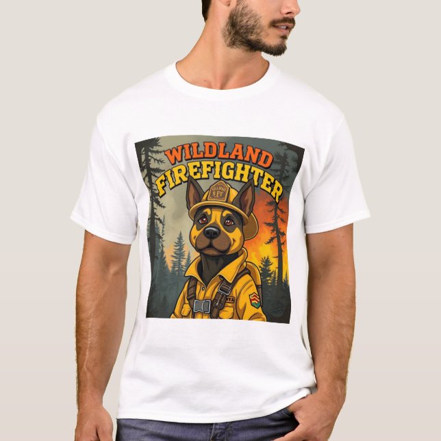 Camiseta Bombero de cane Corso Wildland (Anverso)