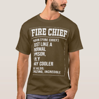 Camiseta bombero de definición de jefe de bombero divertido