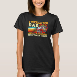 Camiseta Bombero de estilo retro masculino papá bombero F