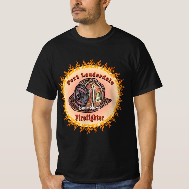 Camiseta Bombero de Fort Lauderdale (Anverso)