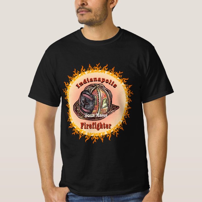 Camiseta Bombero de Indianápolis (Anverso)