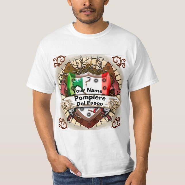 Camiseta Bombero de Italia (Anverso)