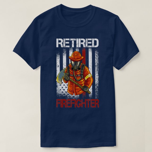 Camiseta Bombero de jubilación (Diseño del anverso)