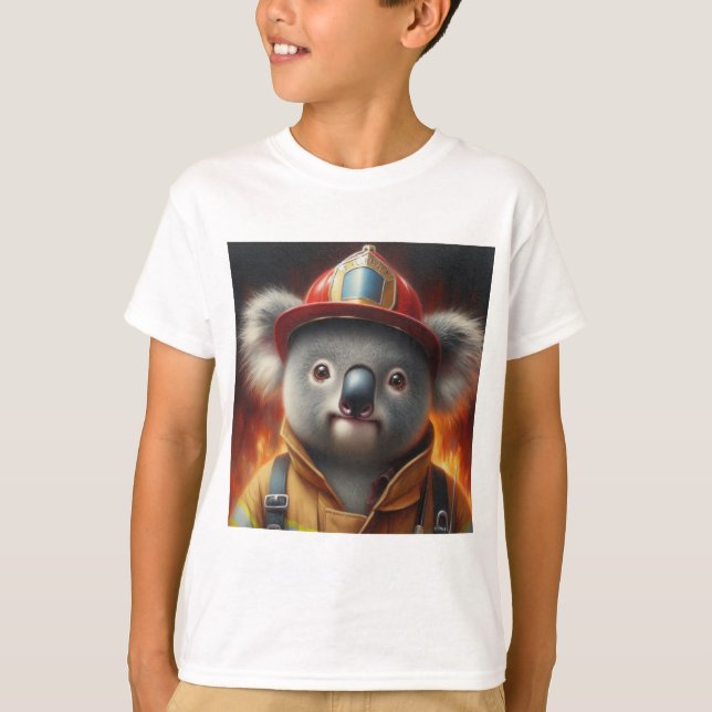 Camiseta Bombero de Koala (Anverso)