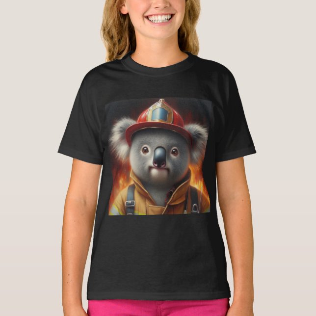 Camiseta Bombero de Koala (Anverso)