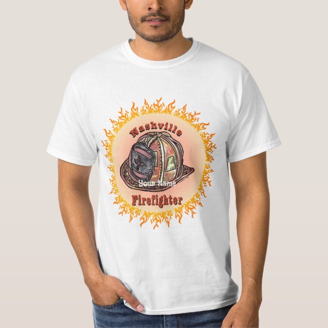 Camiseta Bombero de Nashville (Anverso)