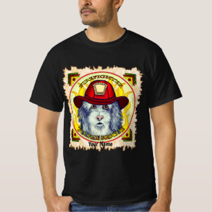 Camiseta Bombero de perro pastor
