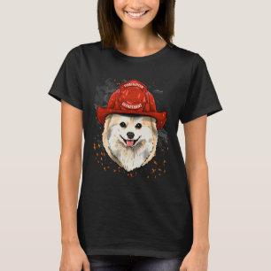 Camiseta Bombero de Pomerania Perro de Pomerania