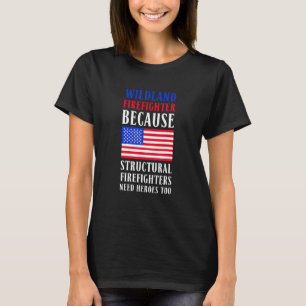 Camiseta Bombero de Tierras Silvestres Fuego de Smokejumper