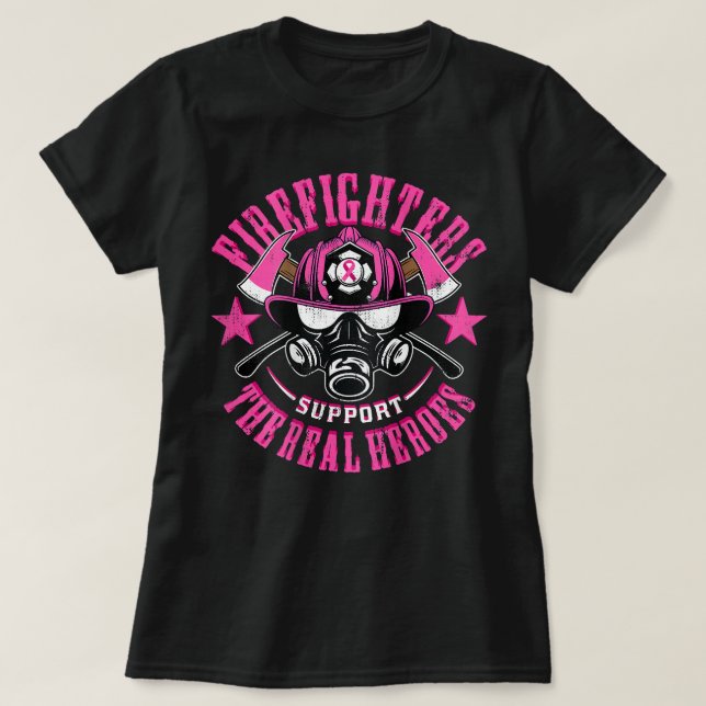 Camiseta Bombero del Departamento de Bomberos Apoyo al Cánc (Diseño del anverso)