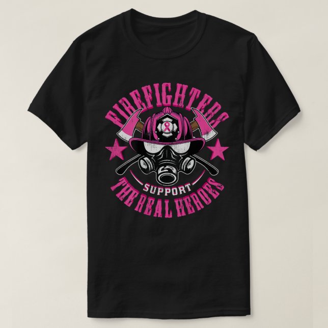Camiseta Bombero del Departamento de Bomberos Apoyo al Cánc (Diseño del anverso)