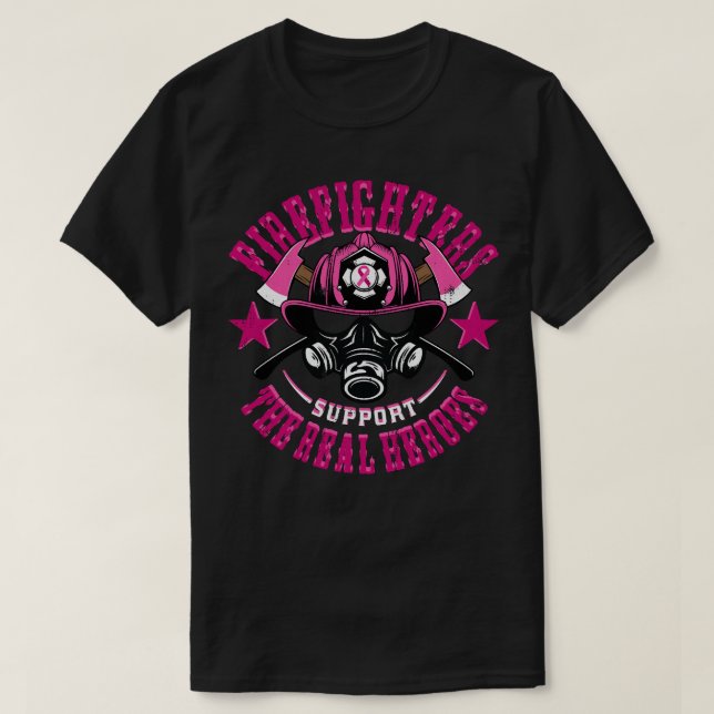 Camiseta Bombero del Departamento de Bomberos contra el Cán (Diseño del anverso)