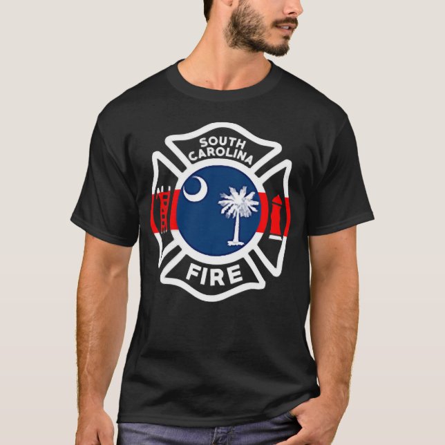 Camiseta Bombero del Departamento de Bomberos de Carolina d (Anverso)