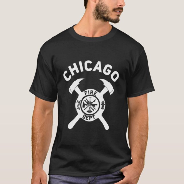 Camiseta Bombero del Departamento de Bomberos de Illinois (Anverso)