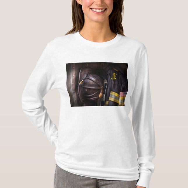 Camiseta Bombero - Desgastado y usado (Anverso)