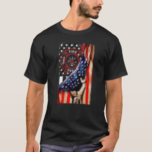 Camiseta Bombero Disparador Bandera Estadounidense Jesús Ti