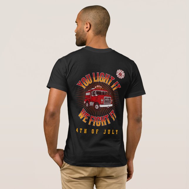 Camiseta Bombero Divertido 4 de Julio (Subido por el creador)