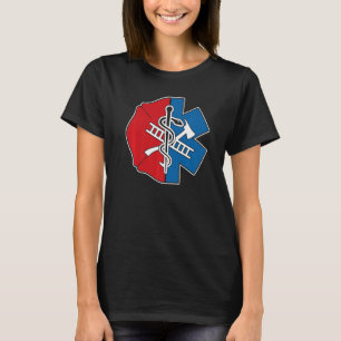 Camiseta Bombero Emt Badge Orgulloso Bombero Emt
