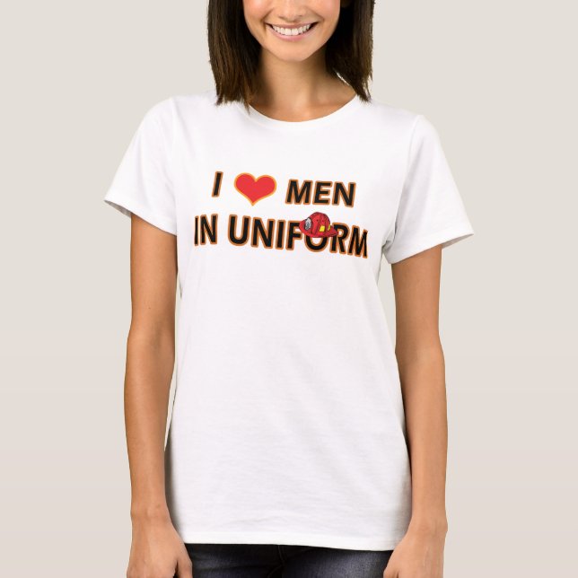 CAMISETA BOMBERO EN UNIFORME (Anverso)