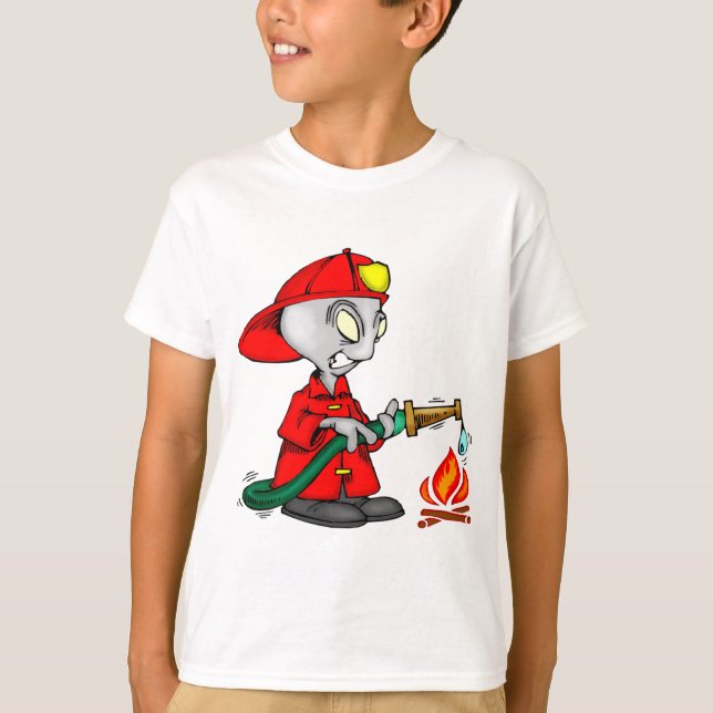 Camiseta Bombero extranjero (Anverso)
