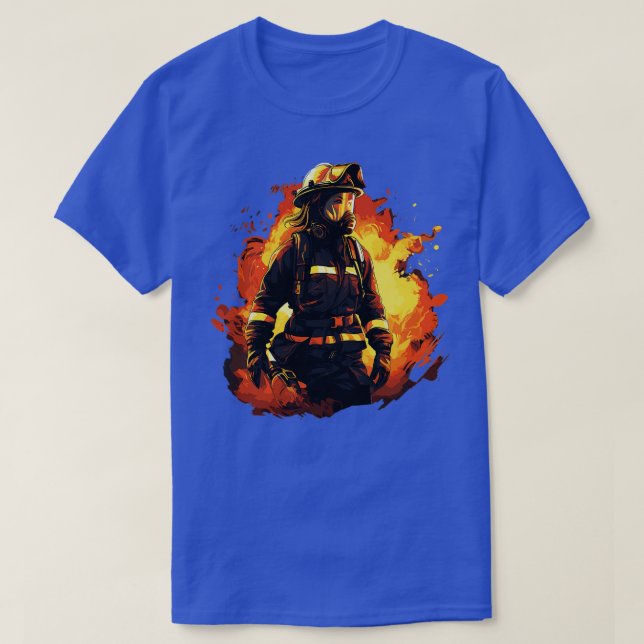 Camiseta Bombero femenino 1 (Diseño del anverso)