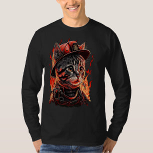Camiseta Bombero Gato Gatito Gatito bombero bombero bombero