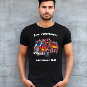 Camiseta Bombero heróico a emergencia de la ciudad
