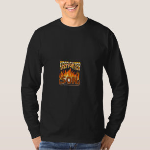 Camiseta Bombero Hijo Regalo de Bombero Orgulloso Declaraci