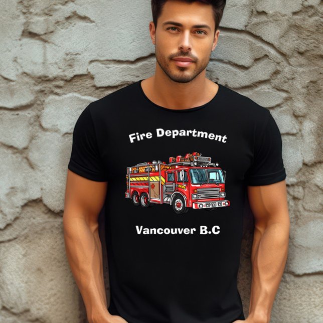 Camiseta Bombero listo en camión de bomberos (Subido por el creador)